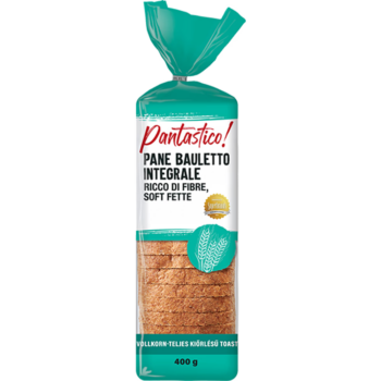 Pantastico! Bauletto teljes kiőrlésű toast szeletek 400g